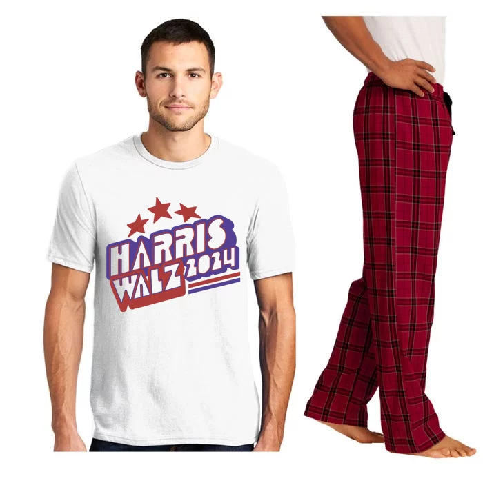 Harris Walz Retro Vibe Kamala Harris Election 2024 Pajama Set