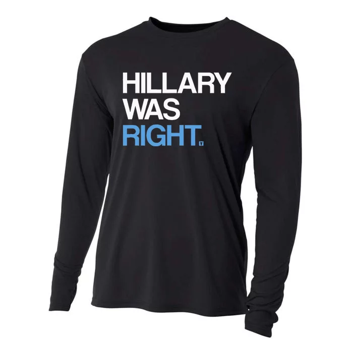 Hillary Was Right Liberal Democrat Cooling Performance Long Sleeve Crew