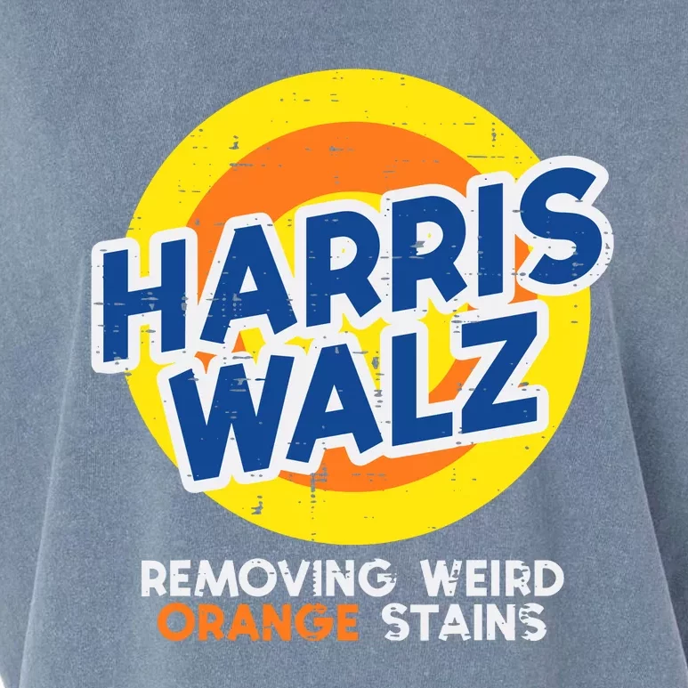 Harris Walz Removing Weird Orange Stains Garment-Dyed Women's Muscle Tee