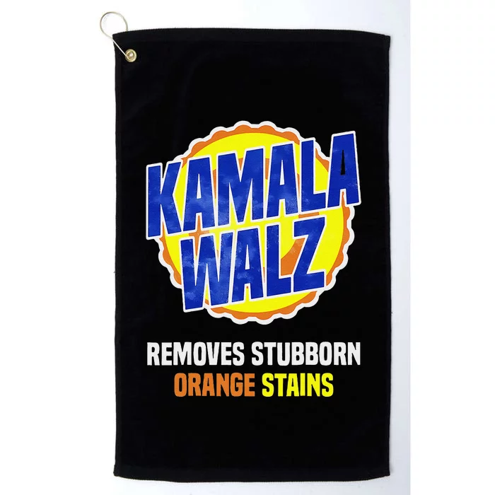 Harris Walz Removes Stubborn Orange Stains Vote Feminist Platinum Collection Golf Towel