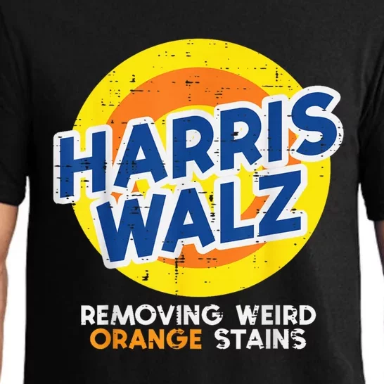 Harris Walz Removing Weird Orange Stains Funny M.E.N W.O.M.E.N. K.I.D. Pajama Set