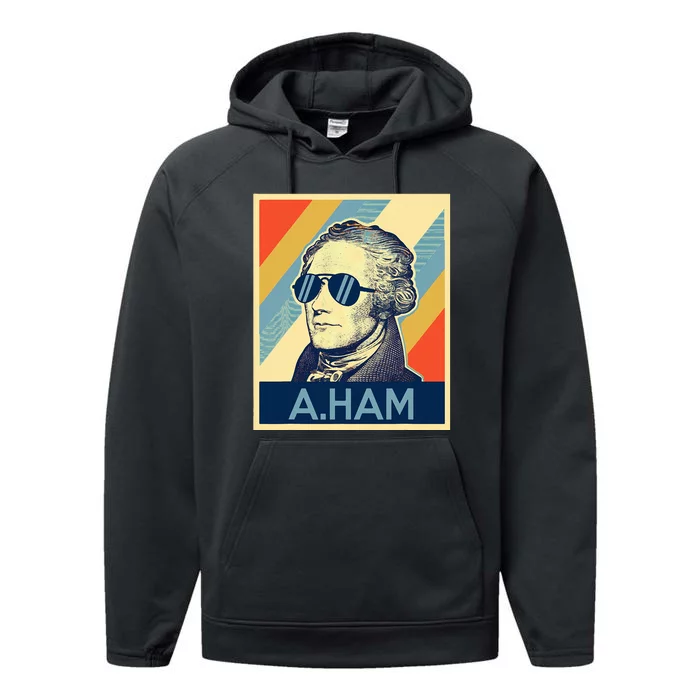 Hamilton Wearing Sunglasses Performance Fleece Hoodie