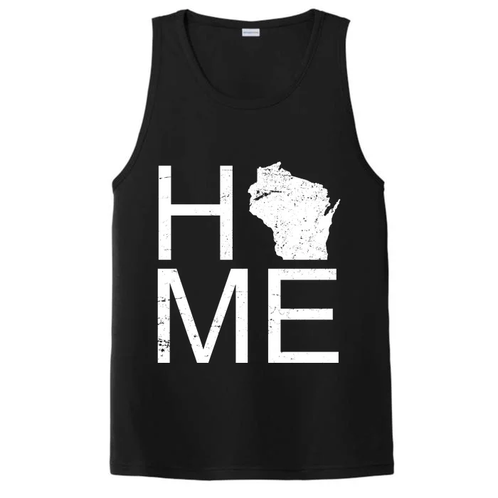 Home Wisconsin State Pride Vintage Performance Tank