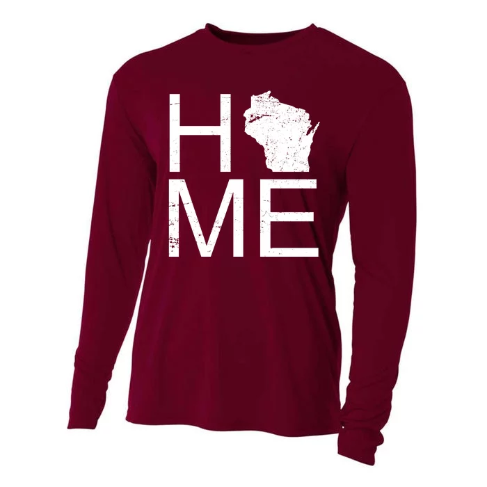 Home Wisconsin State Pride Vintage Cooling Performance Long Sleeve Crew