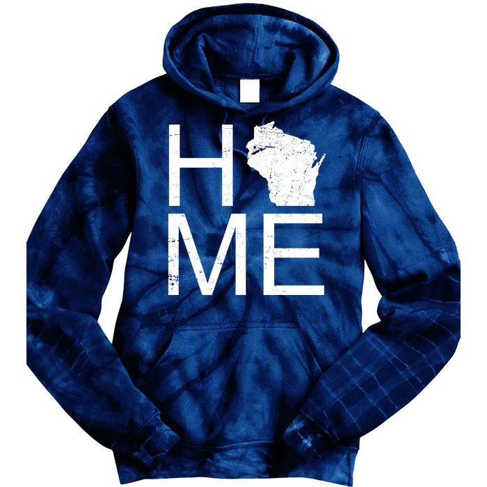 Home Wisconsin State Pride Vintage Tie Dye Hoodie