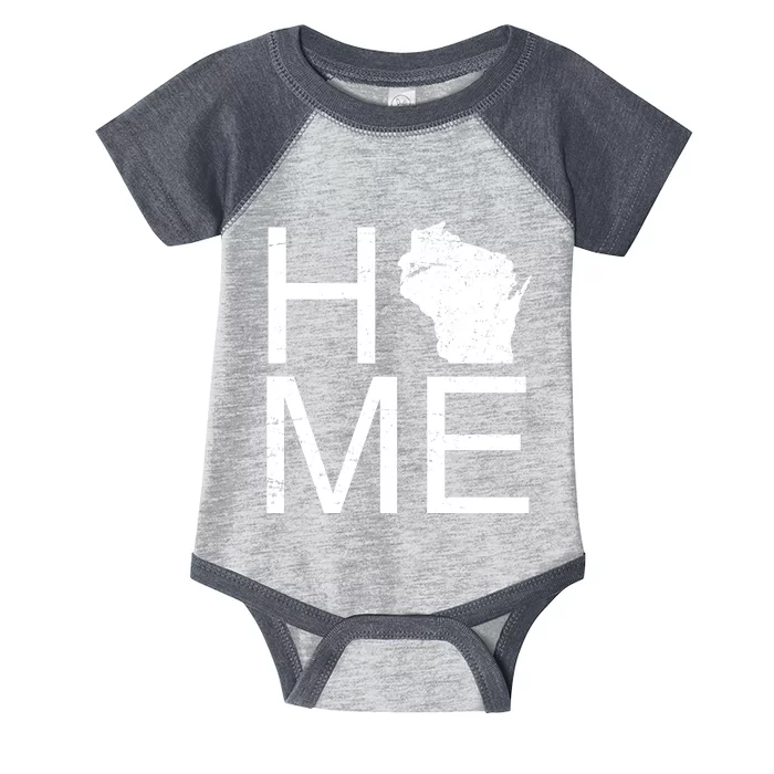 Home Wisconsin State Pride Vintage Infant Baby Jersey Bodysuit