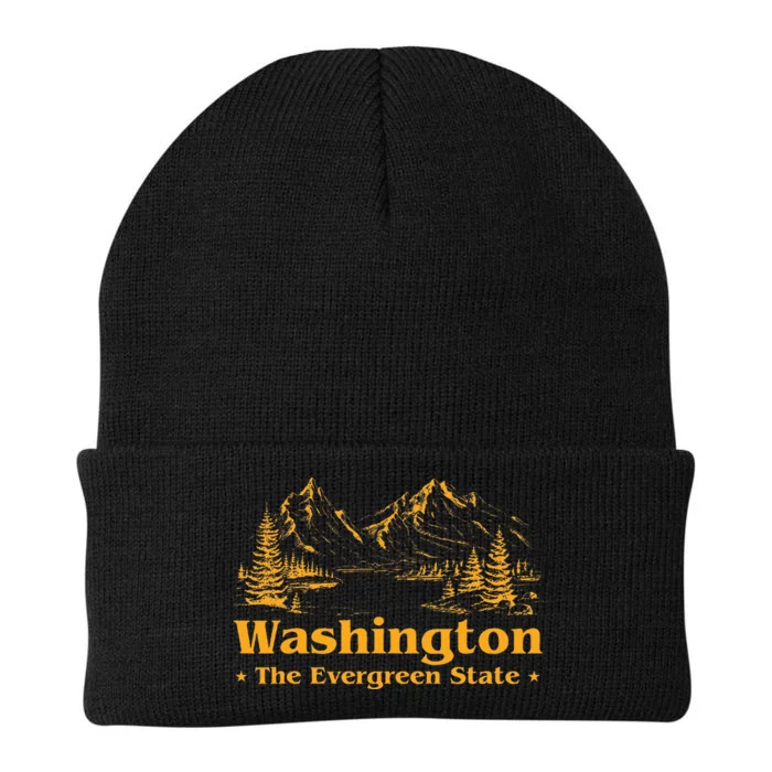 Home W.A.S.H.I.N.G.T.O.N State The Evergreen State Knit Cap Winter Beanie