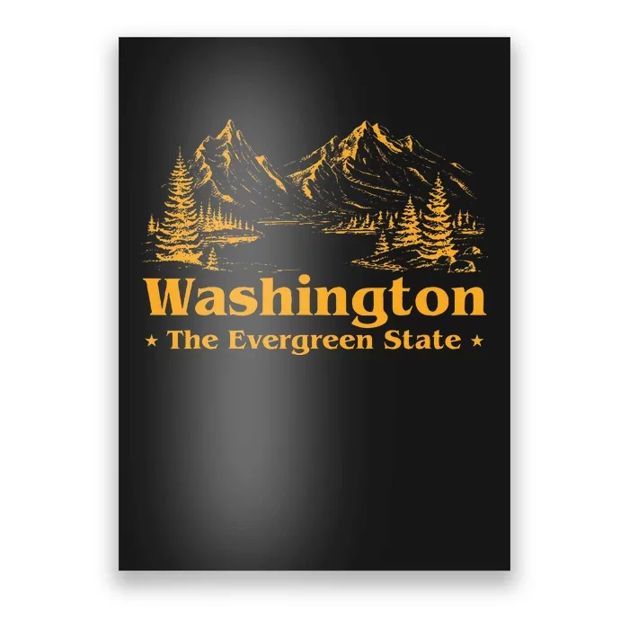 Home W.A.S.H.I.N.G.T.O.N State The Evergreen State Poster