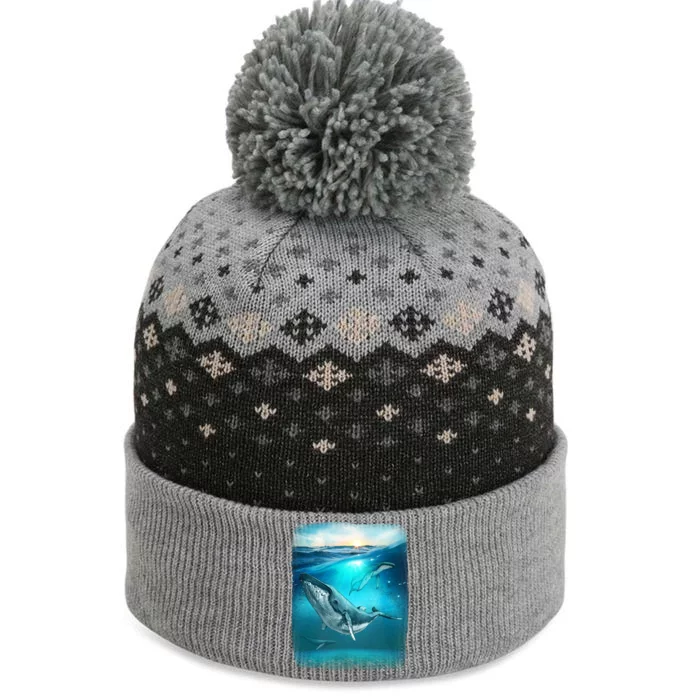 Humpback Whale Sea Ocean The Baniff Cuffed Pom Beanie