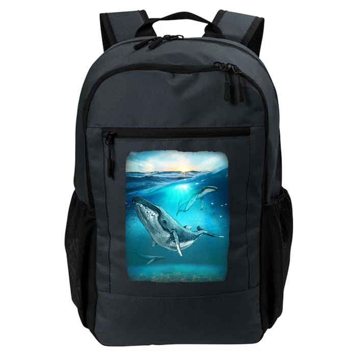 Humpback Whale Sea Ocean Daily Commute Backpack