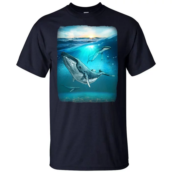 Humpback Whale Sea Ocean Tall T-Shirt