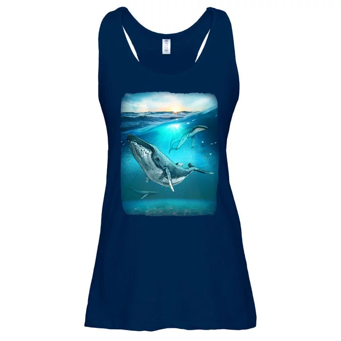 Humpback Whale Sea Ocean Ladies Essential Flowy Tank