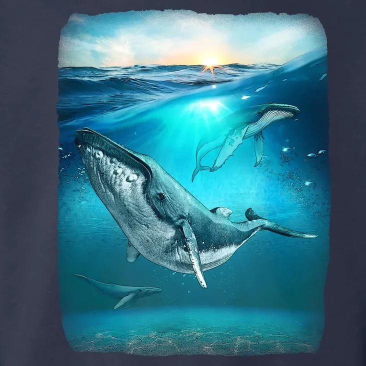 Humpback Whale Sea Ocean Toddler Hoodie