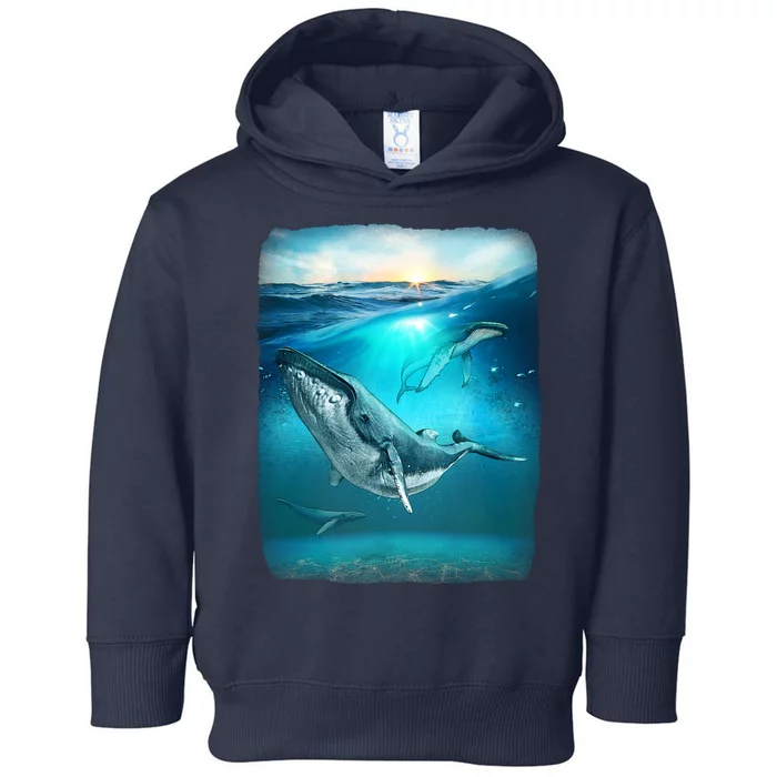 Humpback Whale Sea Ocean Toddler Hoodie