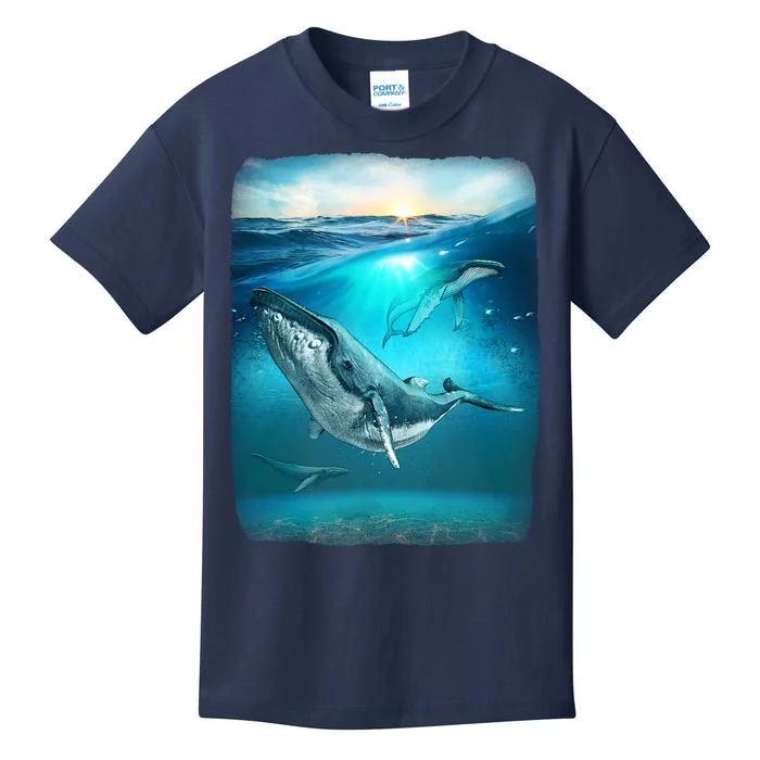 Humpback Whale Sea Ocean Kids T-Shirt