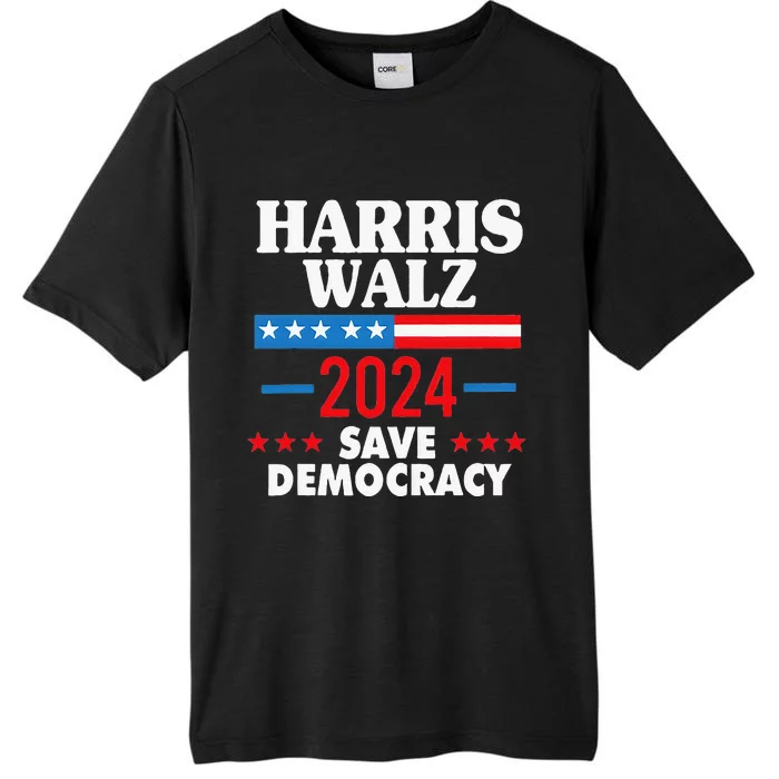 Harris Walz Save Democracy ChromaSoft Performance T-Shirt