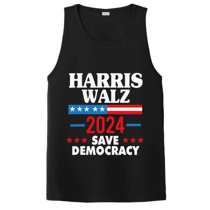 Harris Walz Save Democracy Performance Tank