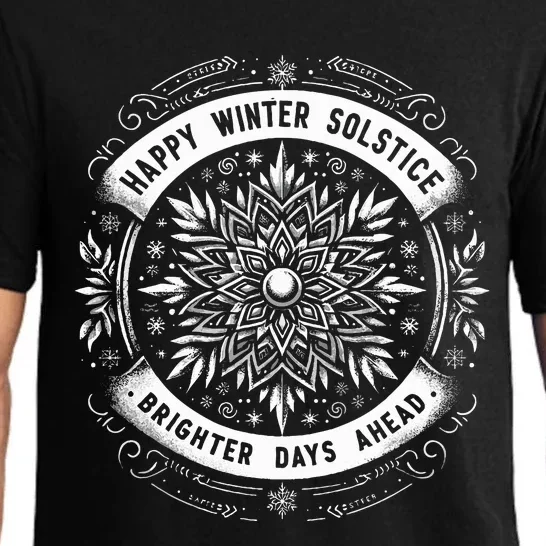 Happy Winter Solstice Brighter Snowflake Days Ahead Pajama Set