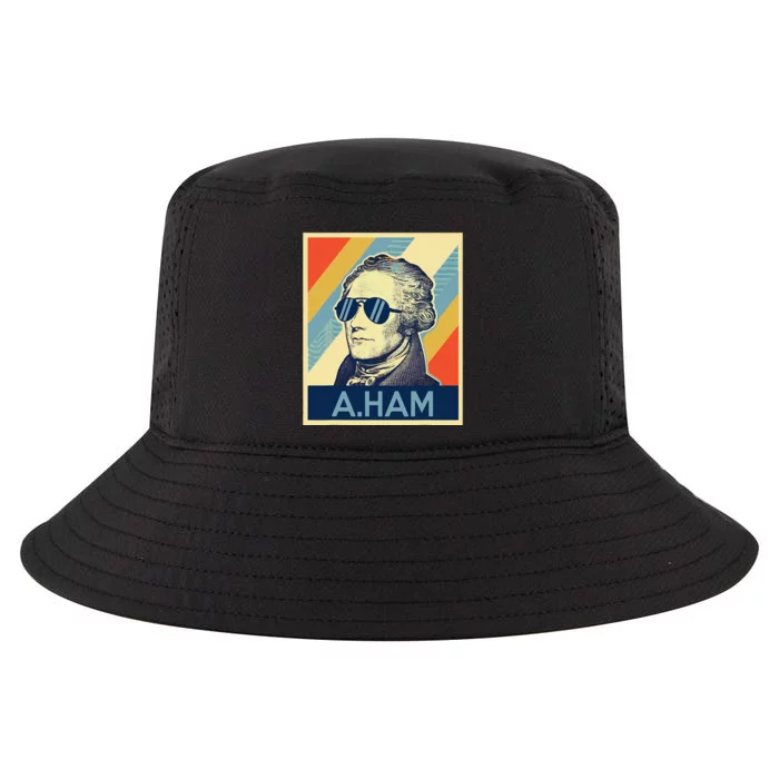 Hamilton Wearing Sunglasses Cool Comfort Performance Bucket Hat