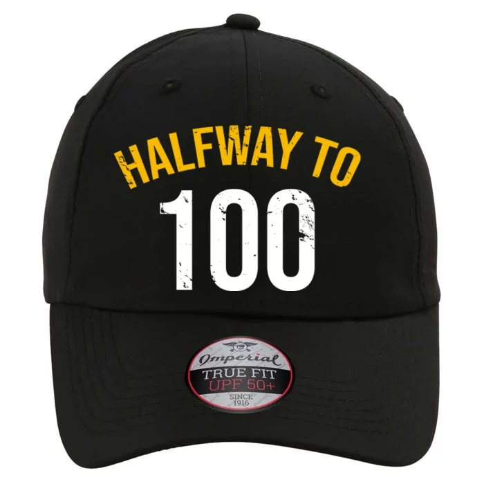 Half Way To 100, Funny 50th Birthday Joke The Original Performance Cap