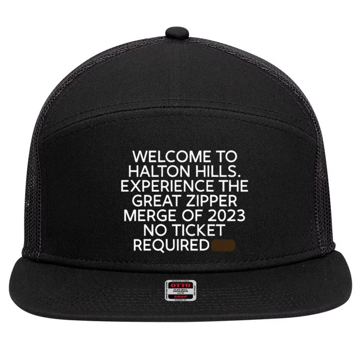 Haltonhillstoday Welcome To Halton Hills Experience The Great Zipper Merge Of 20 7 Panel Mesh Trucker Snapback Hat