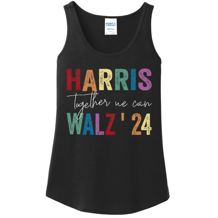 Harris Walz Together We Can Election Lgbt Harris Walz Waltz Ladies Essential Tank