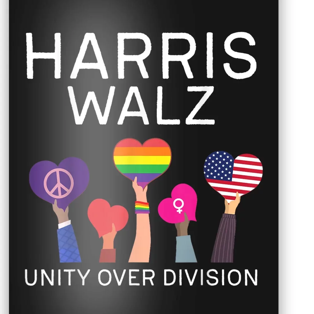 Harris Waltz Tim Walz Unity Over Division Poster