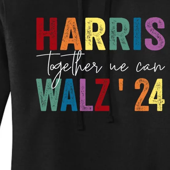 Harris Walz Together We Can Election Lgbt Harris Walz Waltz Women's Pullover Hoodie