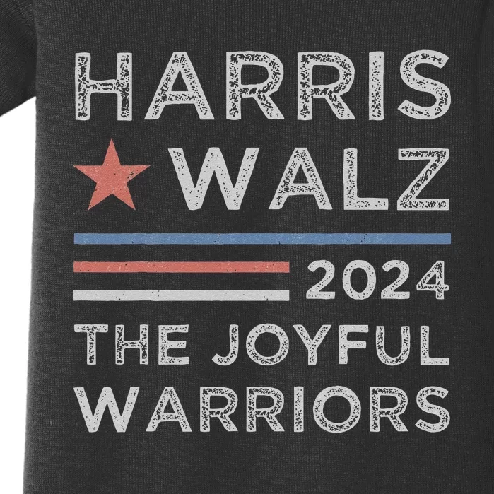 Harris Walz The Joyful Warriors Tim Waltz Kamala Harris 2024 Baby Bodysuit