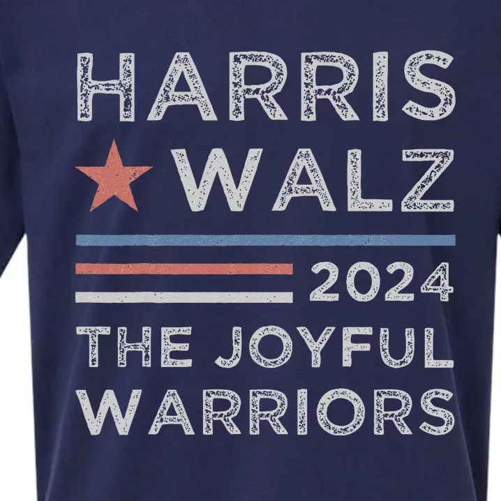 Harris Walz The Joyful Warriors Tim Waltz Kamala Harris 2024 Sueded Cloud Jersey T-Shirt