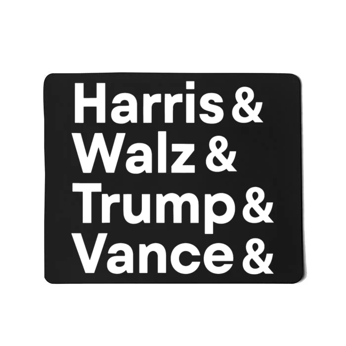 Harris Walz Trump Vance Election President 2024 Vote Mousepad