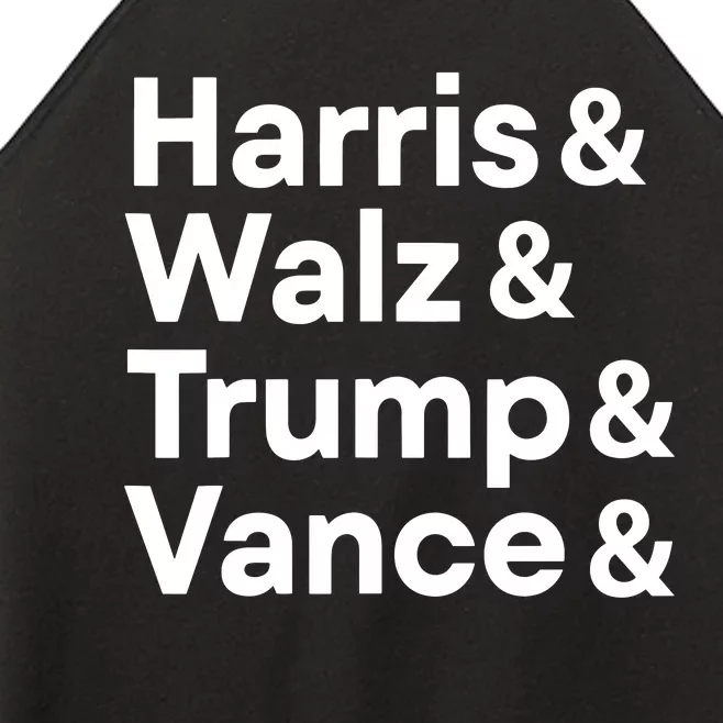 Harris Walz Trump Vance Election President 2024 Vote Women’s Perfect Tri Rocker Tank