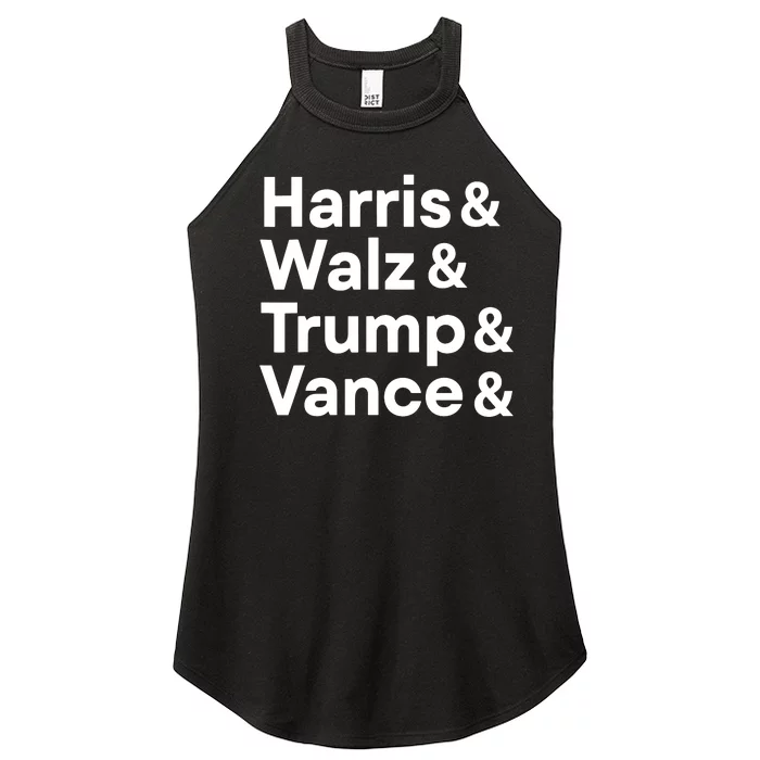 Harris Walz Trump Vance Election President 2024 Vote Women’s Perfect Tri Rocker Tank