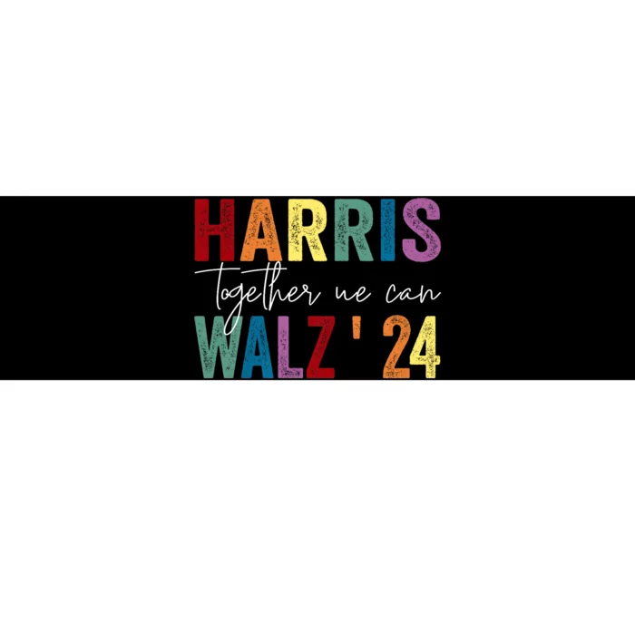 Harris Walz Together We Can Election Lgbt Harris Walz Waltz Bumper Sticker