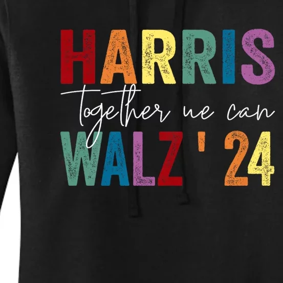 Harris Walz Together We Can Election Lgbt Harris Walz Waltz Women's Pullover Hoodie