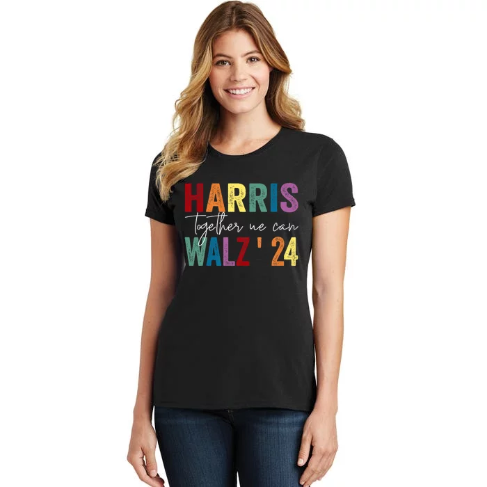 Harris Walz Together We Can Election Lgbt Harris Walz Waltz Women's T-Shirt