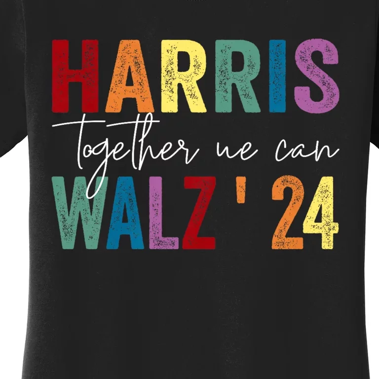 Harris Walz Together We Can Election Lgbt Harris Walz Waltz Women's T-Shirt