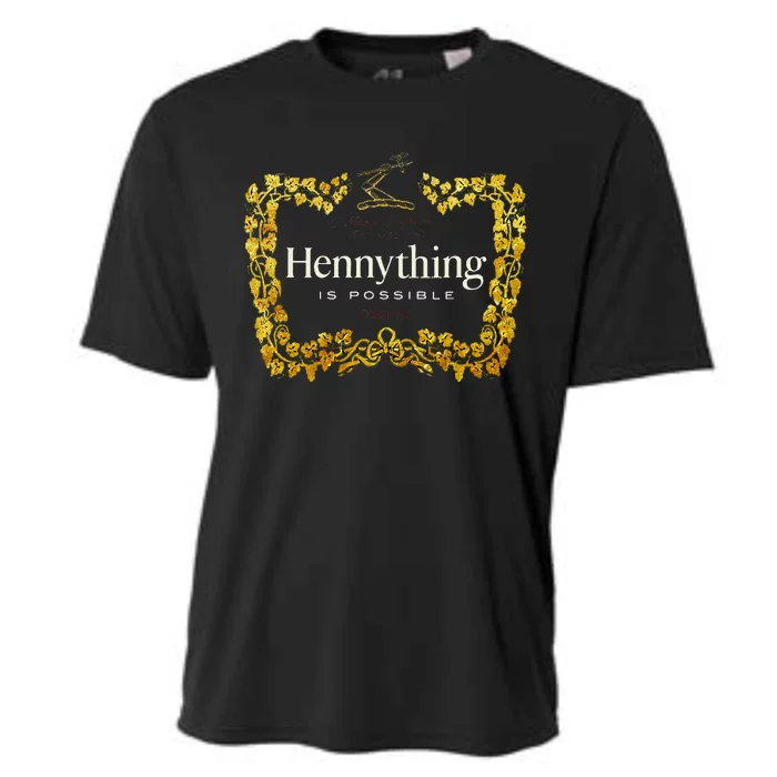 Henny When The HennyS In The System. Henny Parody Cooling Performance Crew T-Shirt