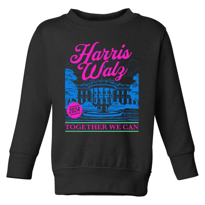 Harri Walz Together We Can 2024 Toddler Sweatshirt