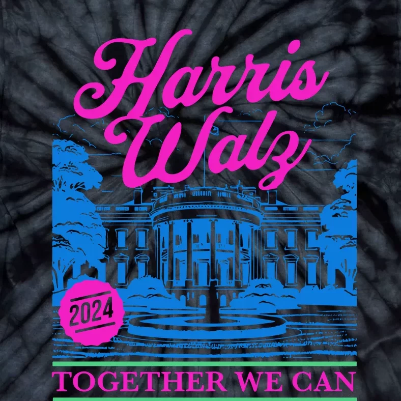 Harri Walz Together We Can 2024 Tie-Dye T-Shirt