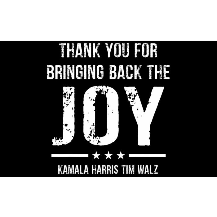 Harris Walz T Thank You For Bringing Back The Joy Political Bumper Sticker