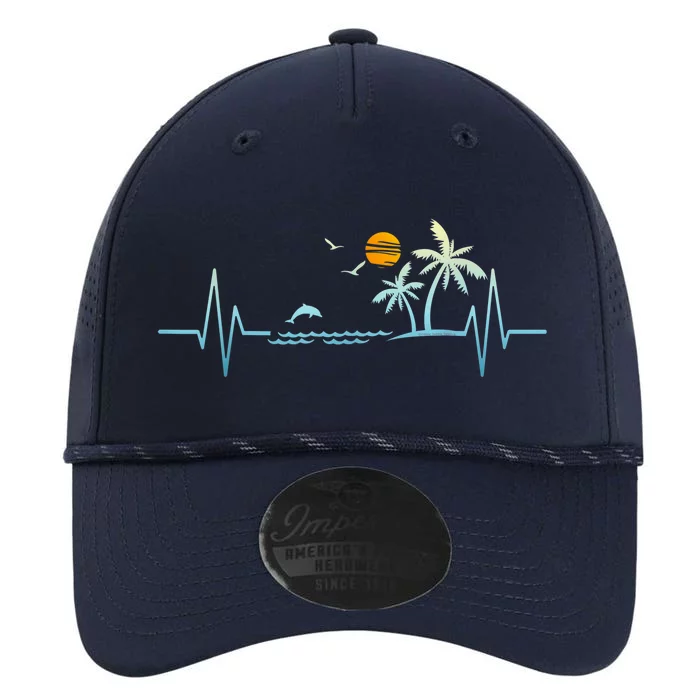 Heartbeat With Tropical Palm Trees Beach Island Sunset Performance The Dyno Cap