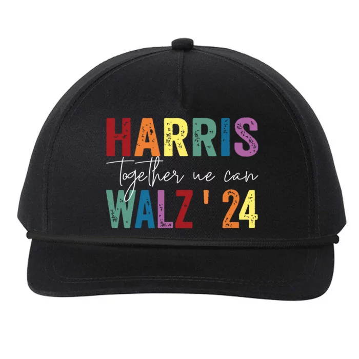 Harris Walz Together We Can Election Lgbt Harris Walz Waltz Snapback Five-Panel Rope Hat