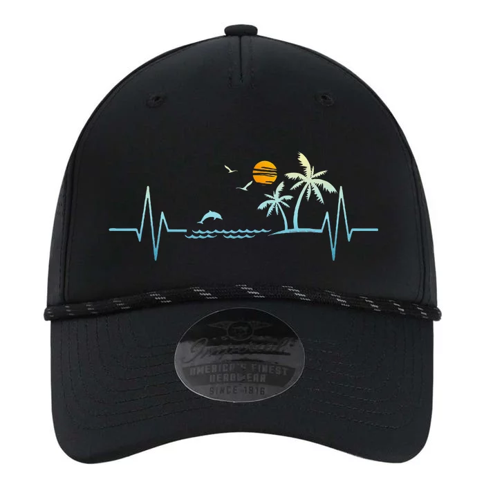 Heartbeat With Tropical Palm Trees Beach Island Sunset Performance The Dyno Cap