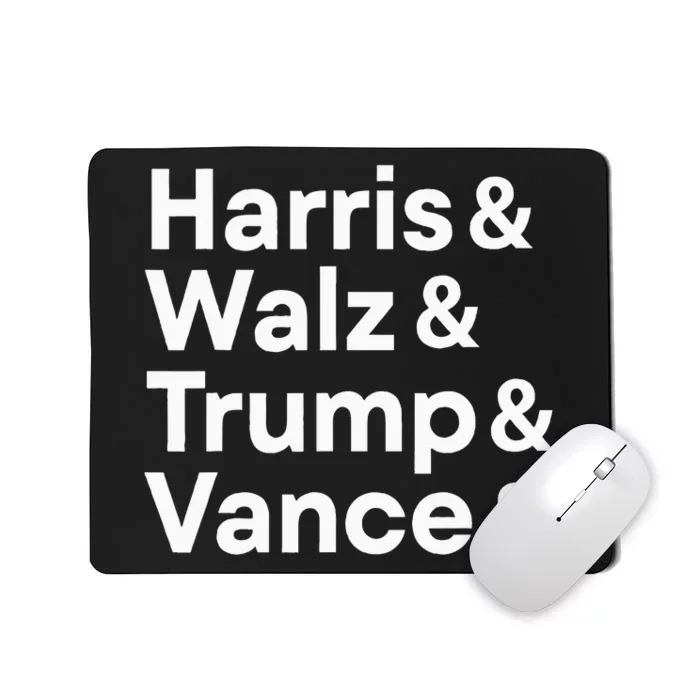 Harris & Walz & Trump & Vance Election President 2024 Vote Mousepad