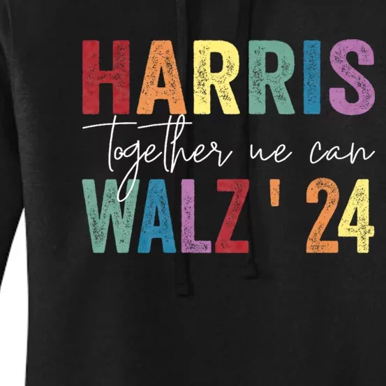 Harris Walz Together We Can Election Lgbt Harris Walz Waltz Women's Pullover Hoodie