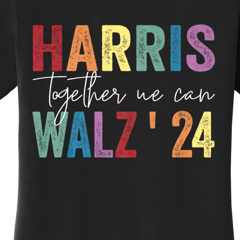 Harris Walz Together We Can Election Lgbt Harris Walz Waltz Women's T-Shirt