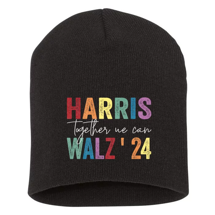 Harris Walz Together We Can Election Lgbt Harris Walz Waltz Short Acrylic Beanie