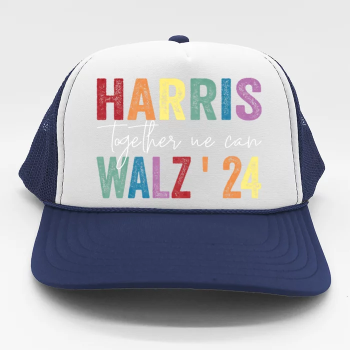 Harris Walz Together We Can Election Lgbt Harris Walz Waltz Trucker Hat