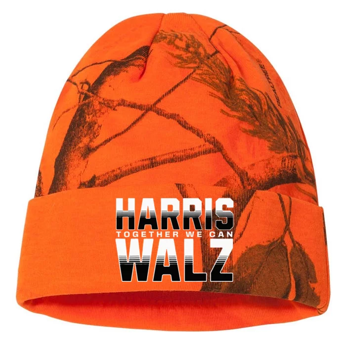 Harris Walz Together We Can Election Harris Walz Waltz Kati - 12in Camo Beanie